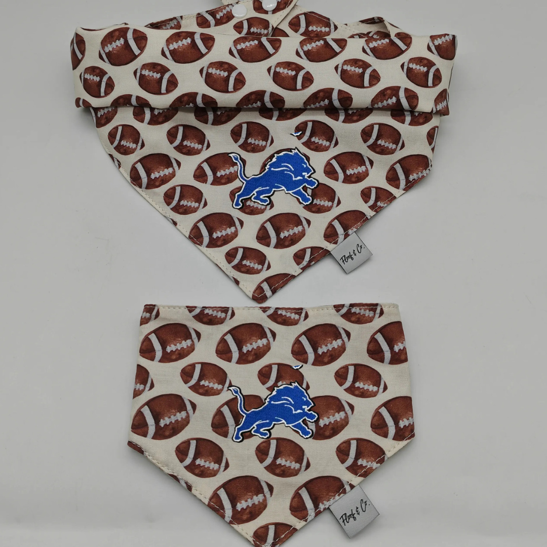 Football Bandana - Detroit Lions