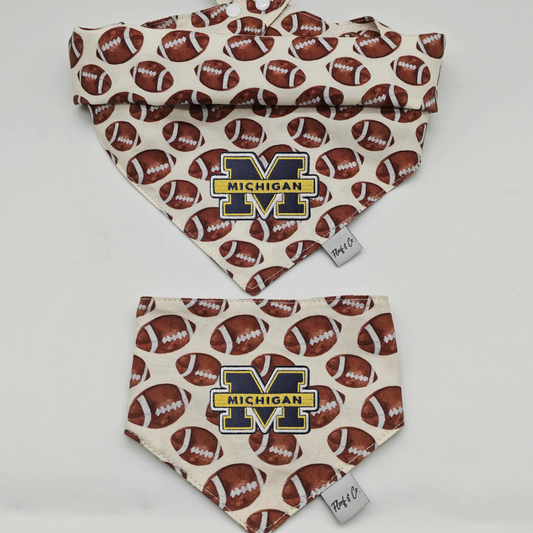 Football Bandana - Michigan