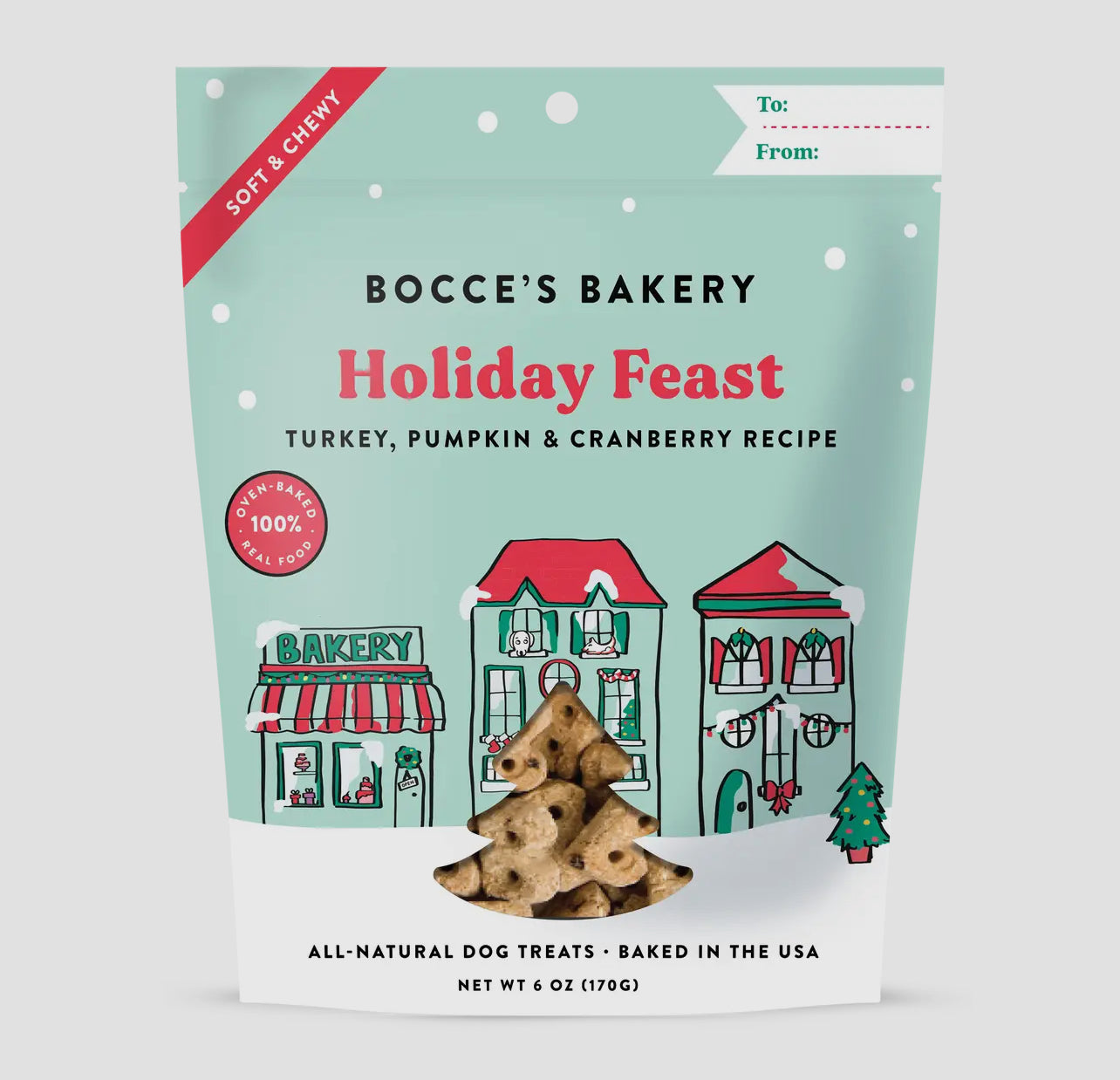 Bocce's Bakery Holiday Feast 6oz Soft & Chewy Dog Treats